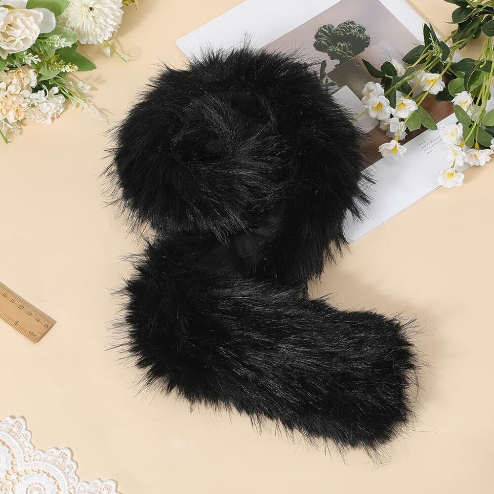 Faux Fur Collar Scarf 81 * 12cm